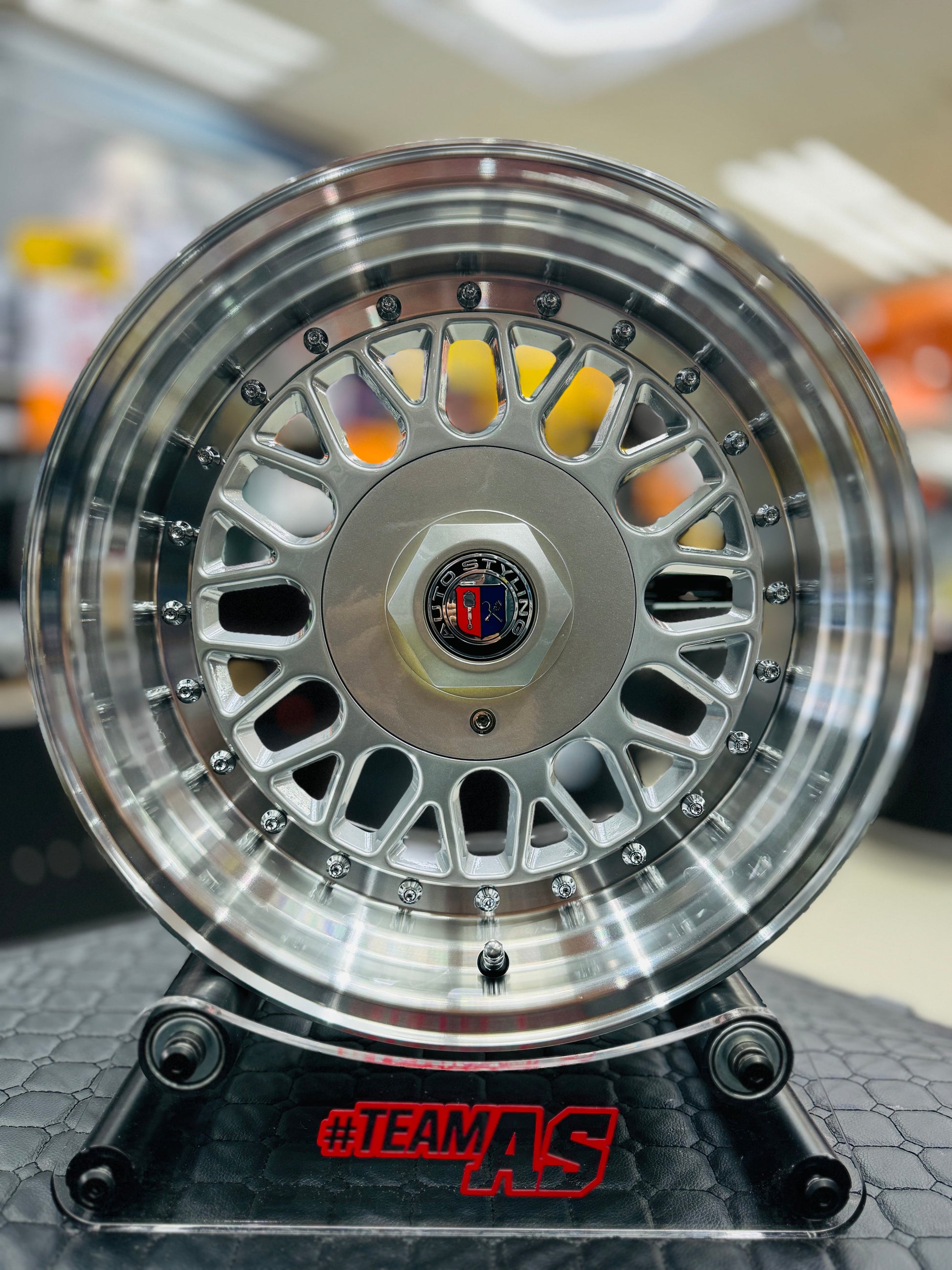 15” AS- 7680 4/100 4/114 silver wheels