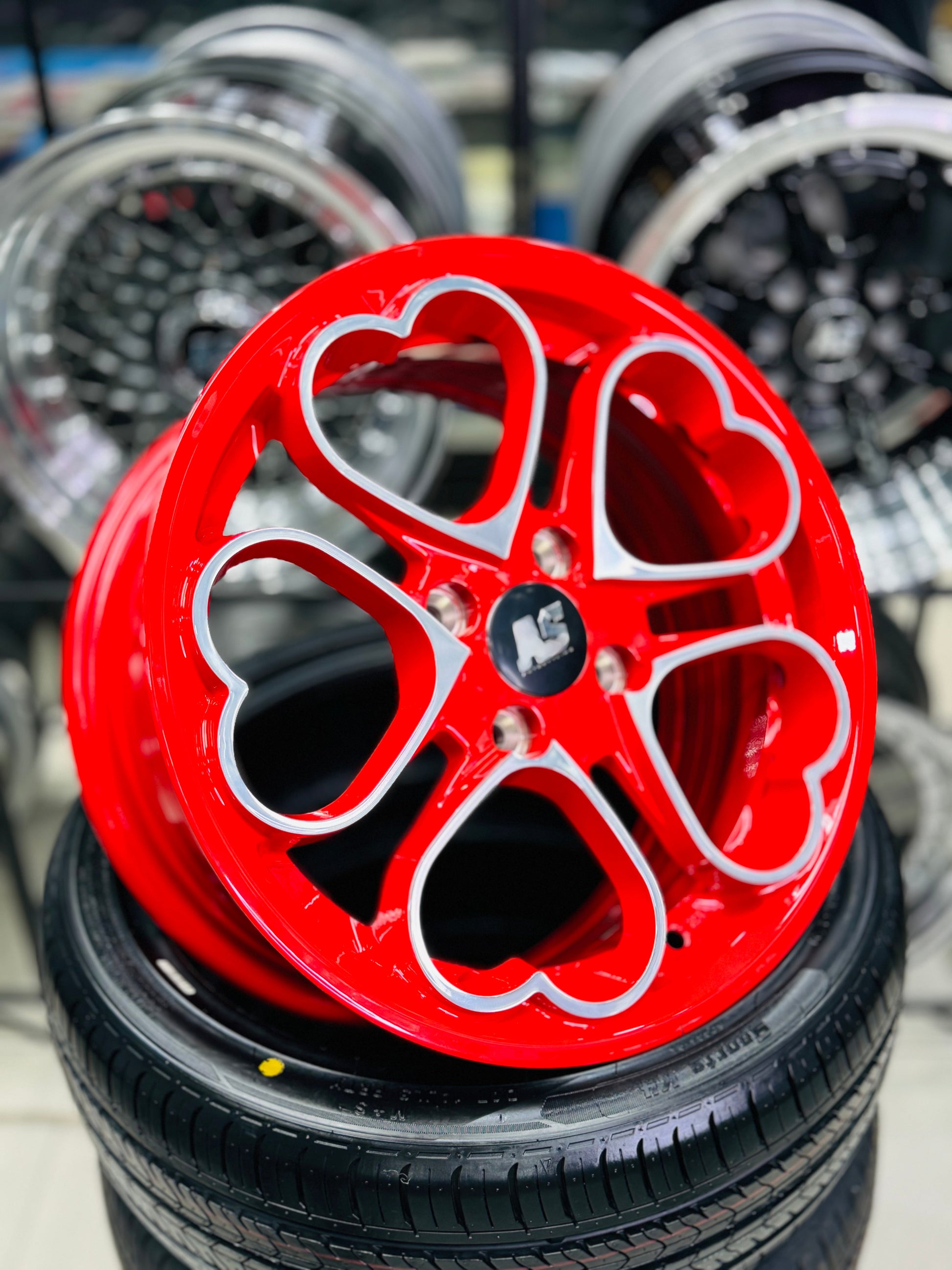 15” AS- HEARTS 6.5j 4/100 wheels