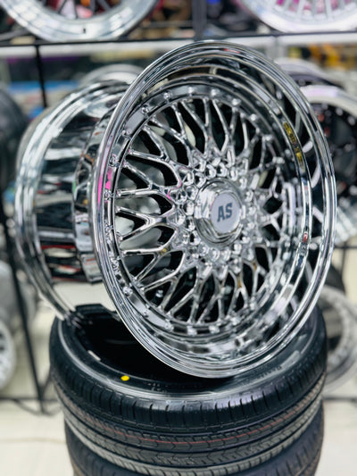 18” AS- MESH 5/100 5/120 SILVER CHROME