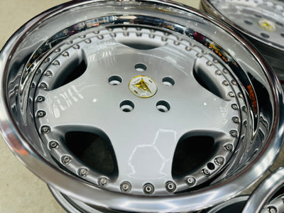 18” WORK RYVER 3 pce split wheels 5x120  pcd