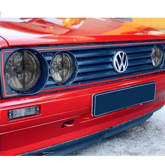 Vw Mk1 GOLF OUTER SMOKED Cross  HEADLIGHTS