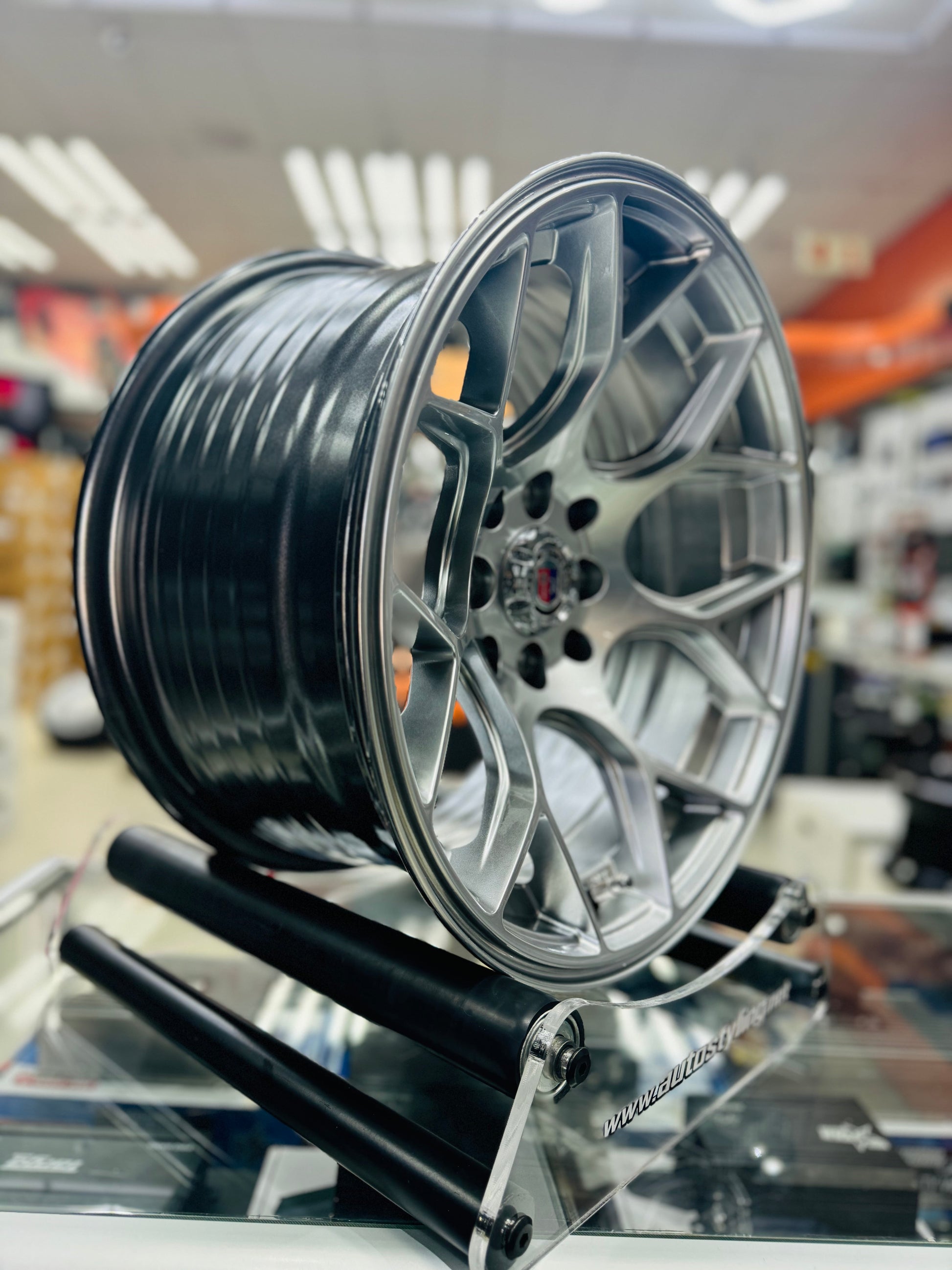 15” AS- 7187 4/100 4/114 hyper silver wheels