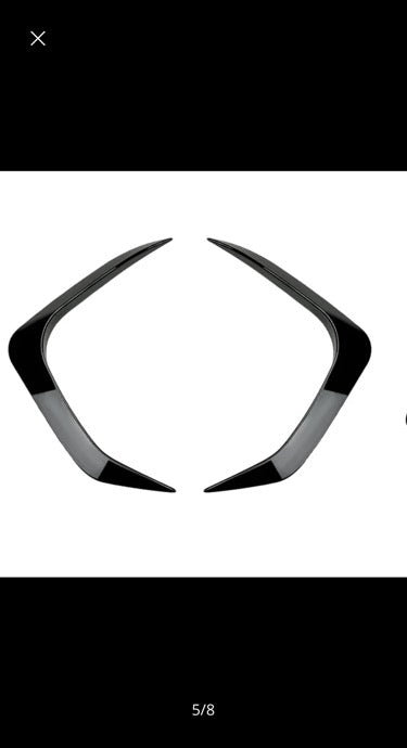 BM UA11 2024 X1 GLOSS BLACK  BUMPER CANARDS