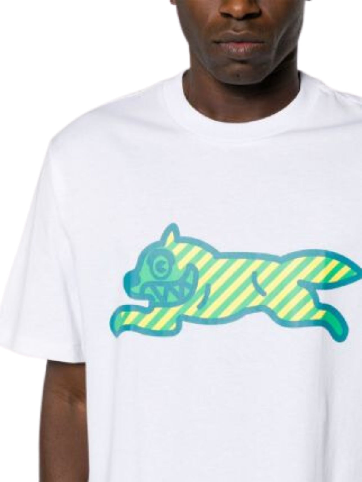 Ice-Cream T-Shirt Running Dog White