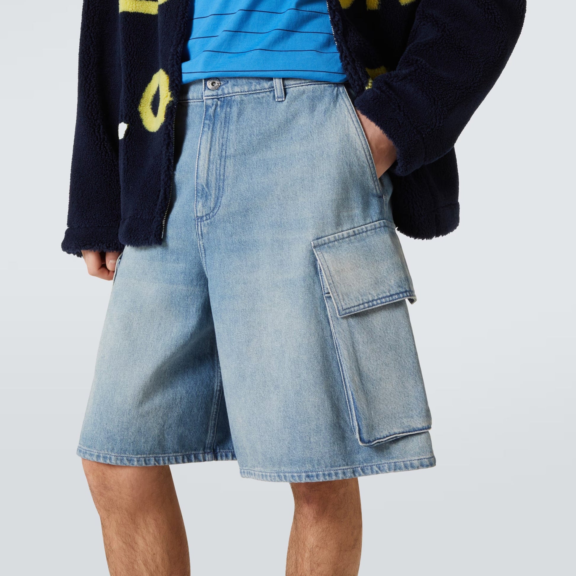 Jw Anderson Shorts Cargo Light Blue