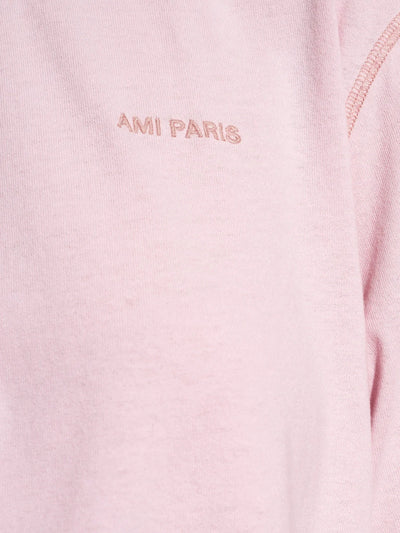 Ami T-Shirt Ami Paris Logo Pink