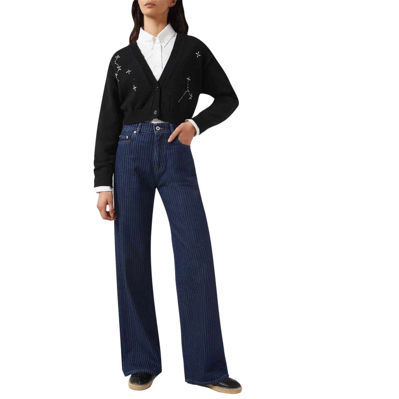 Kenzo Cardigan Ladies Button Down Black