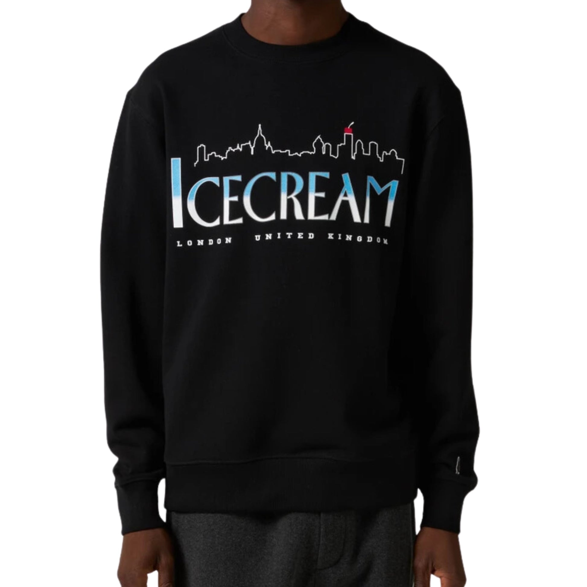 Ice-Cream Sweater Cityscape Black