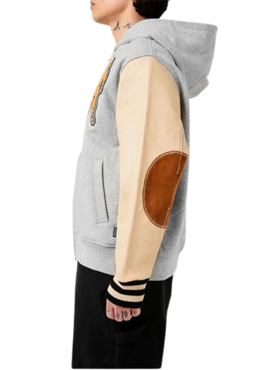 Billionaire Boys Club Jacket Standing Astro Leather Heather Grey