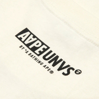 Aape T-Shirt Union Moonface Logo Ivory