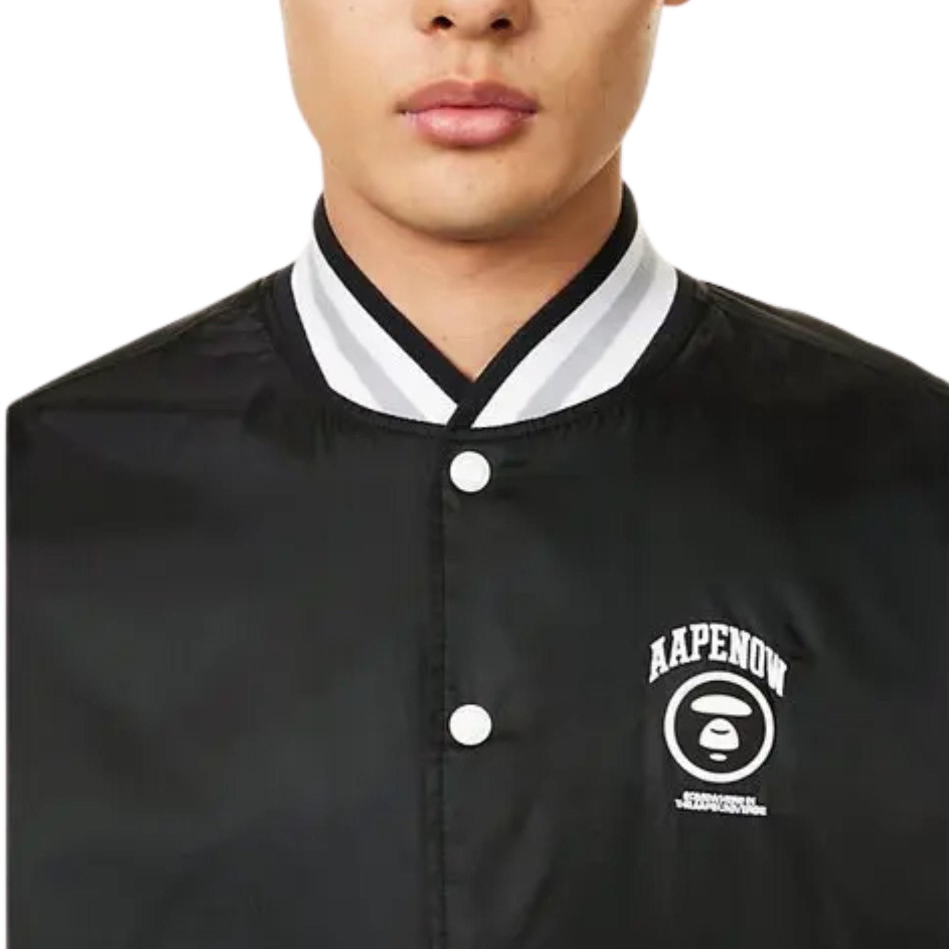 Aape Jacket Logo Black-White