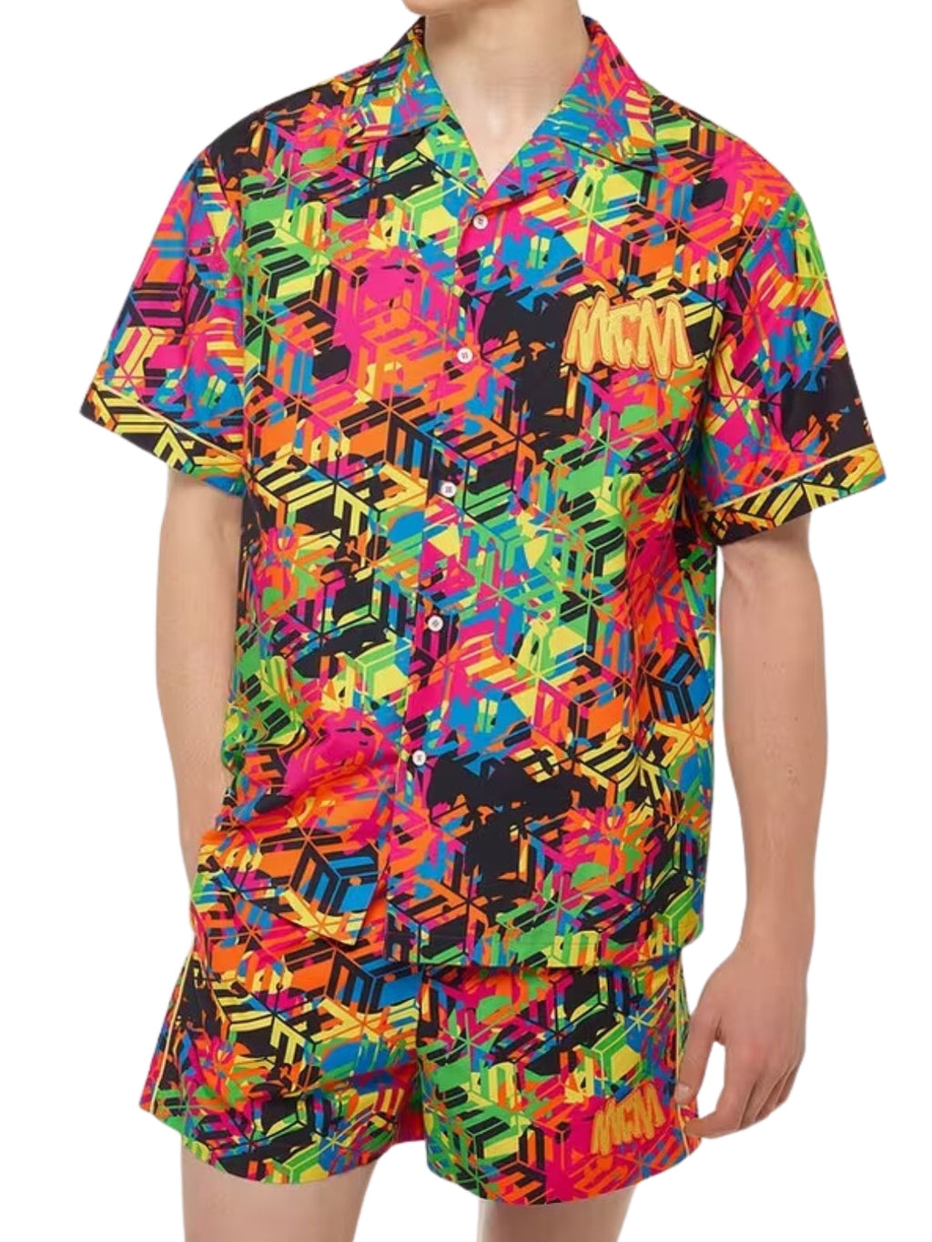 Mcm Shirt Allover Multi Colour