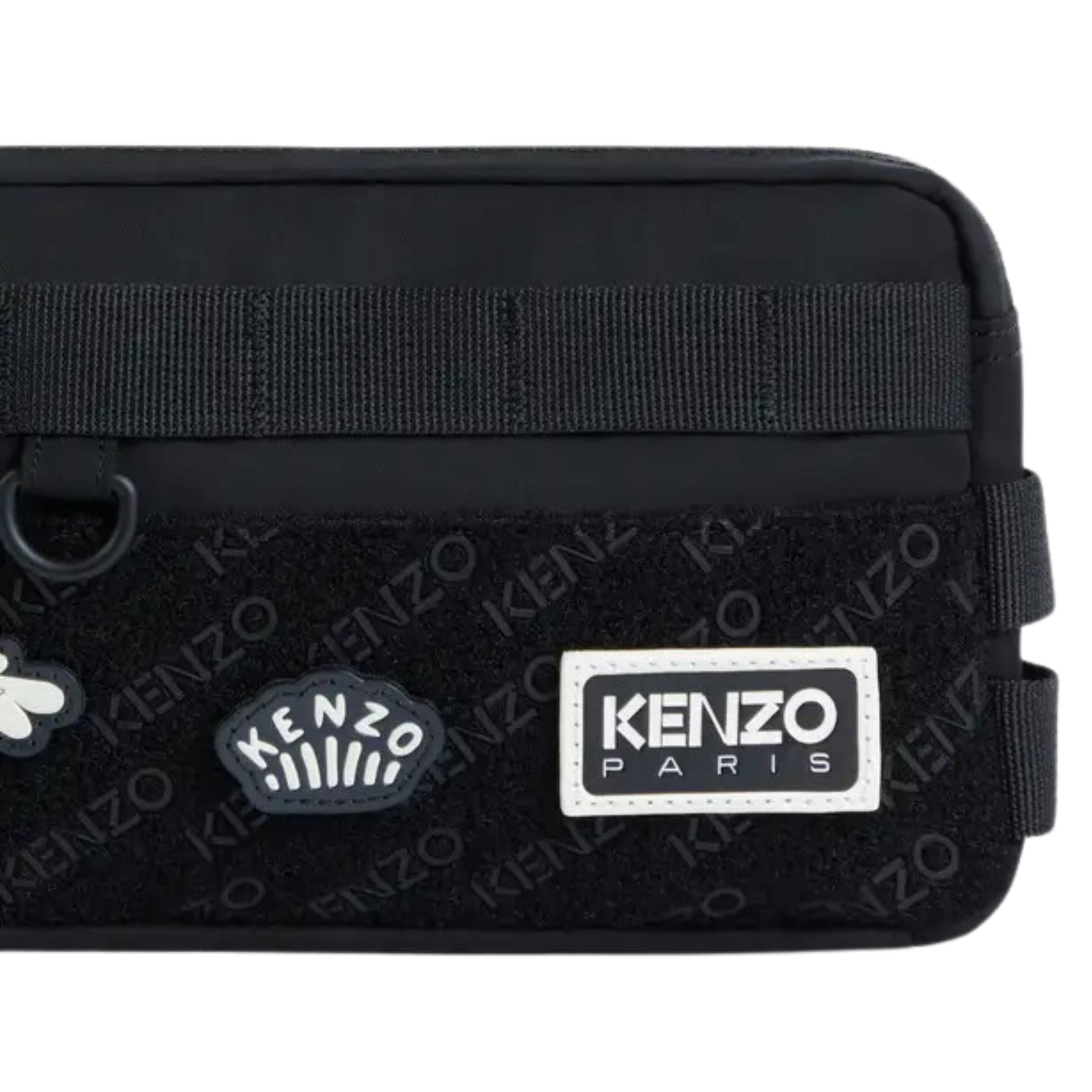 Kenzo Bag Mono Logo Black