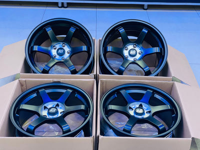 18” AS- TE37 5/114 Matt black wheels
