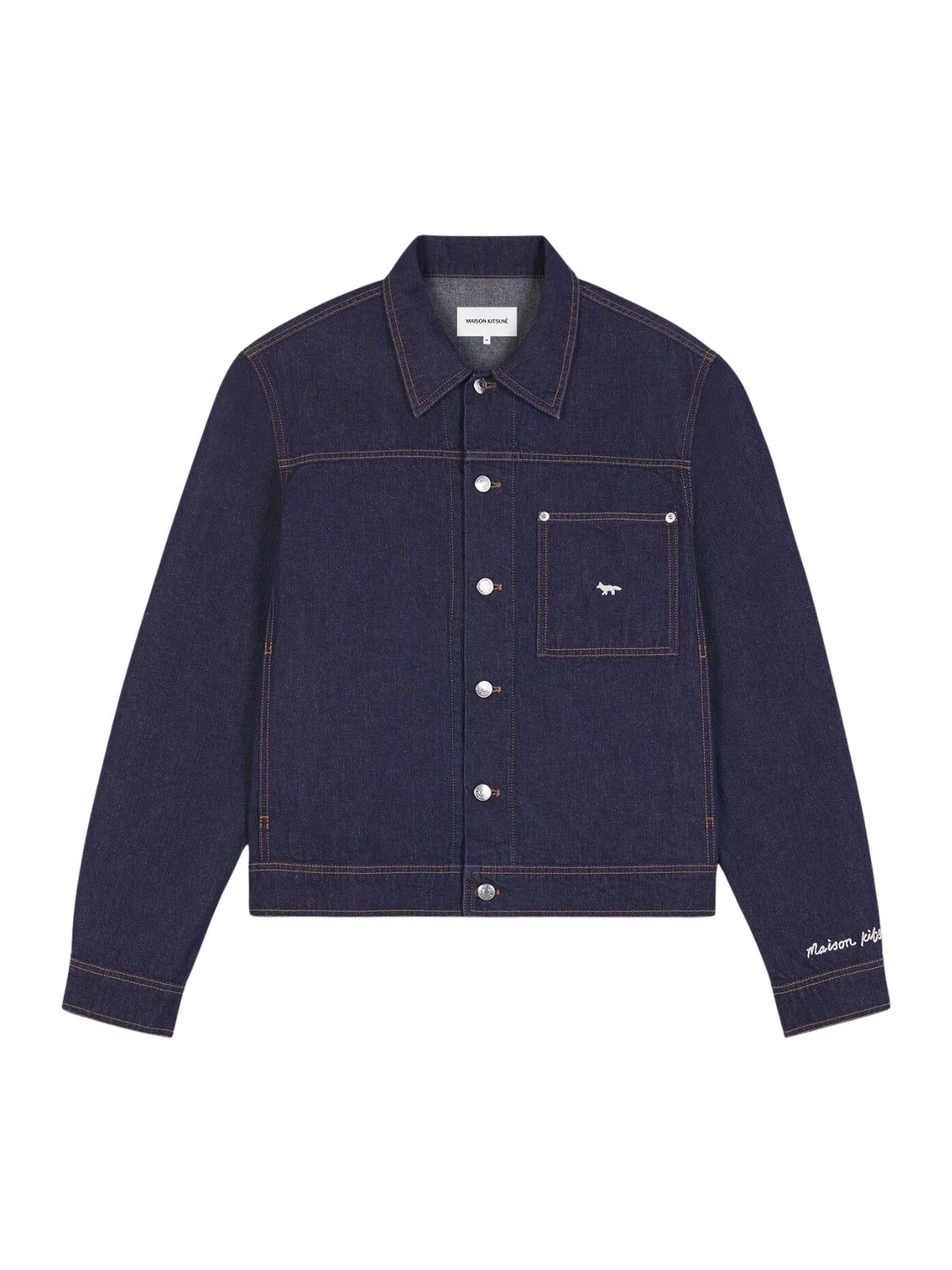 Maison Kitsune Jacket Straight Denim Indigo