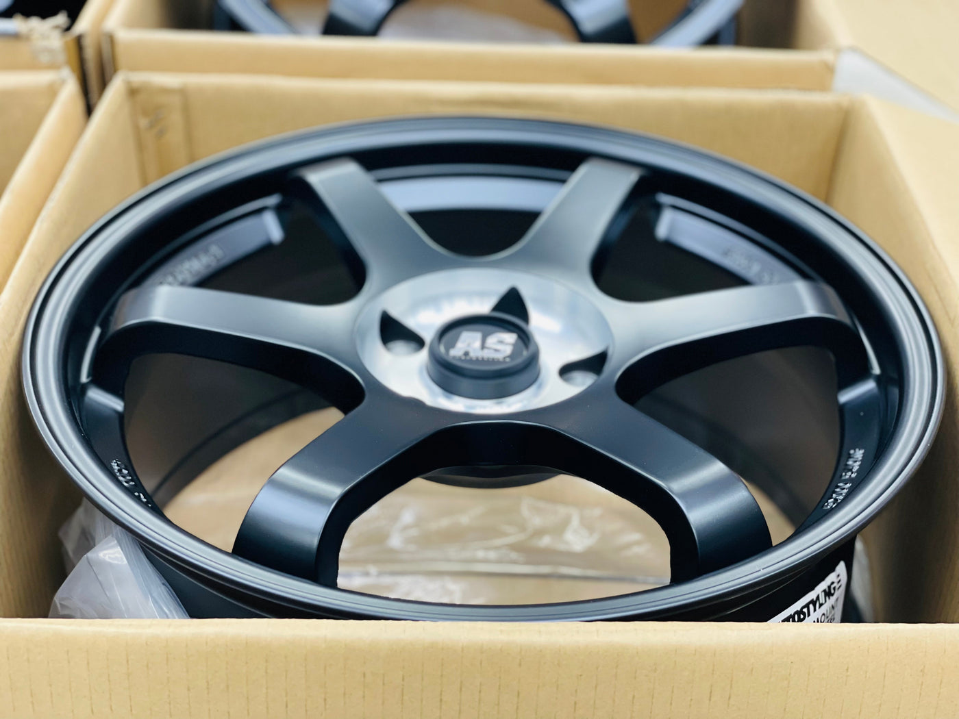 18” AS- TE37 5/114 Matt black wheels