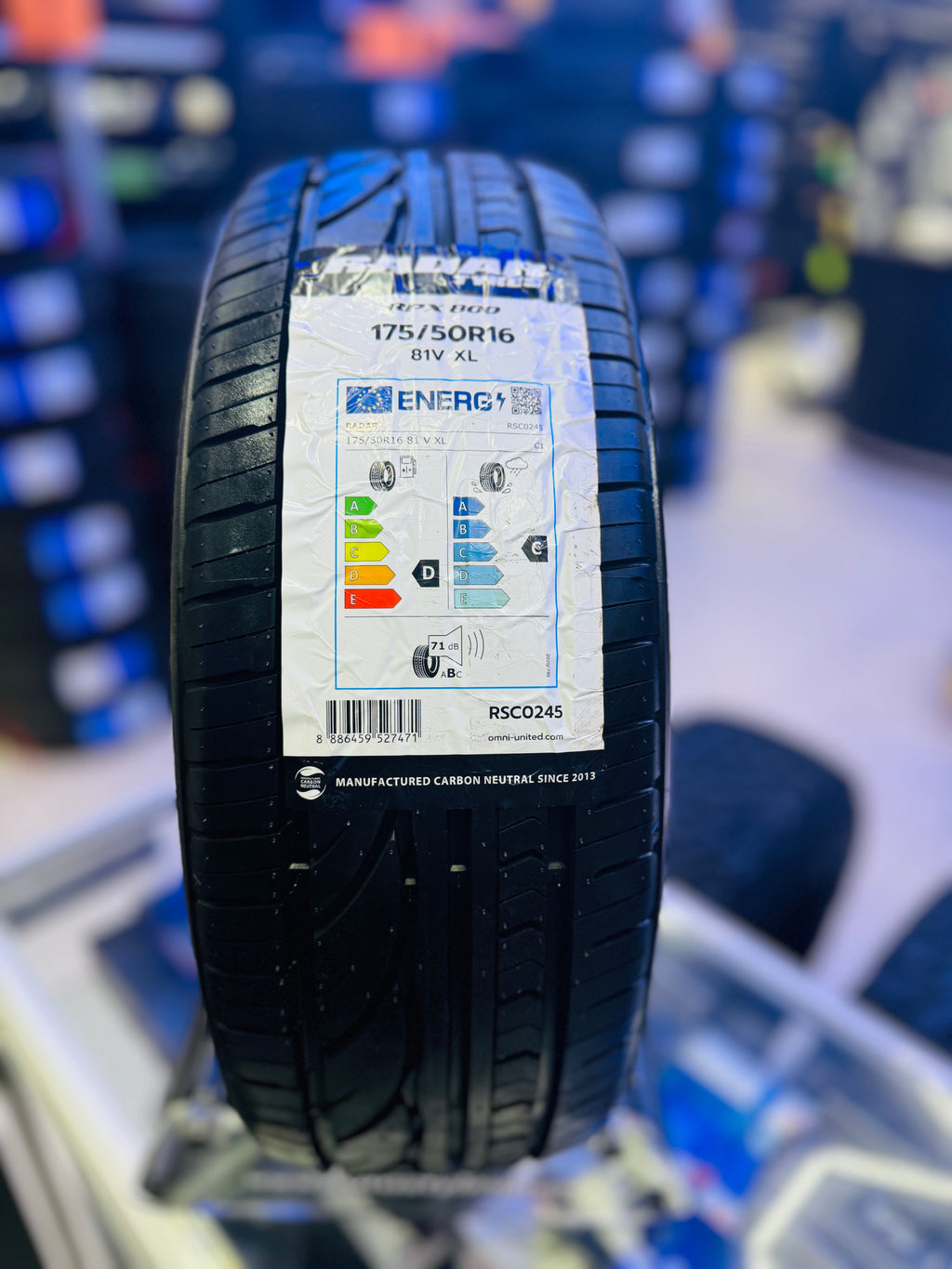 175/50/16 RADAR RPX 800