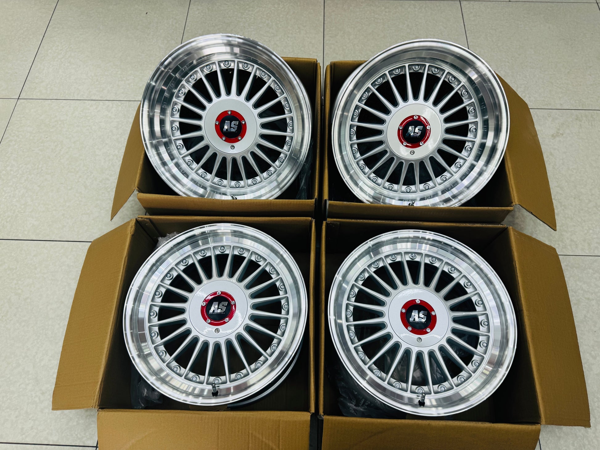 17'' NEW 10J AS-PINA SILVER 4/100 & 4/114 MULTI PCD