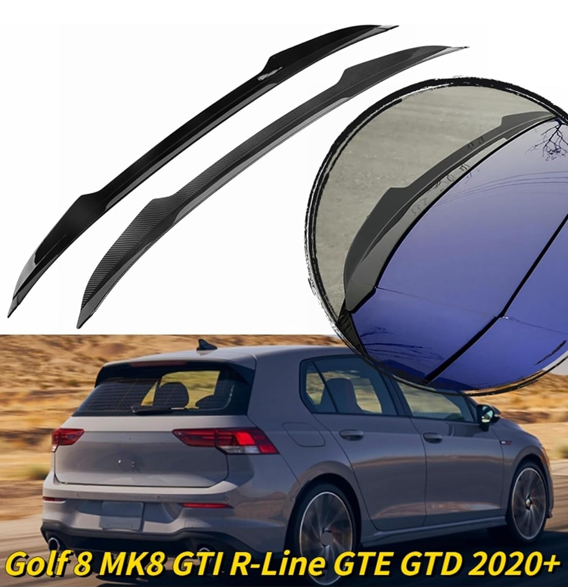 VW GOLF MK 8 GTI/R MAX ADD ON ROOF LIP