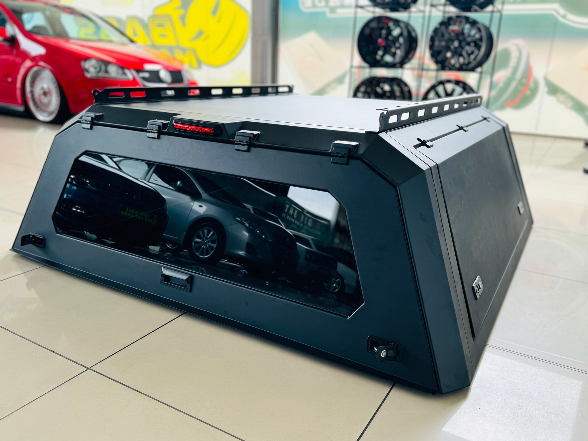 FORD RANGER T7 BLACK STEEL CANOPY