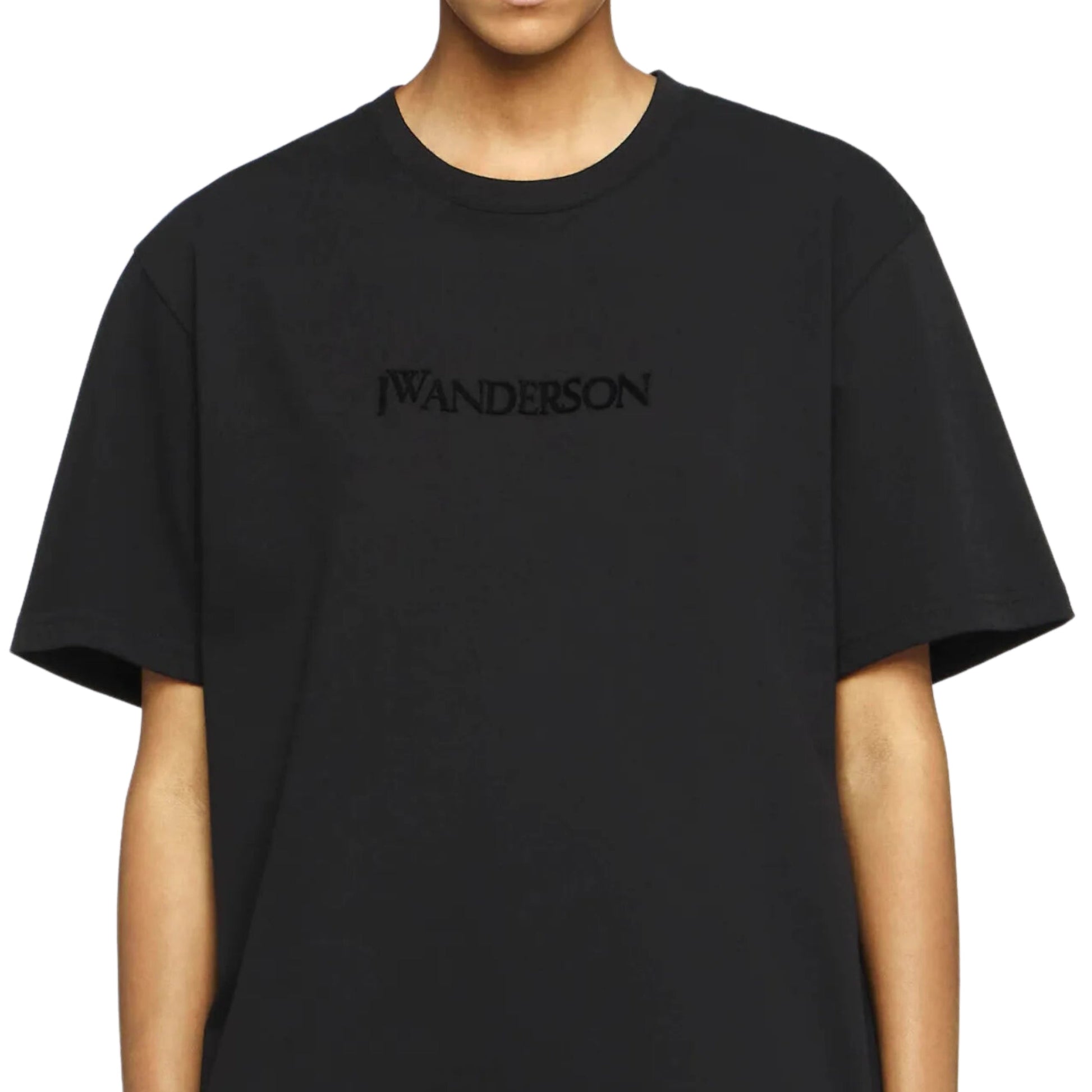 Jw Anderson T-Shirt Logo Embroidery Black