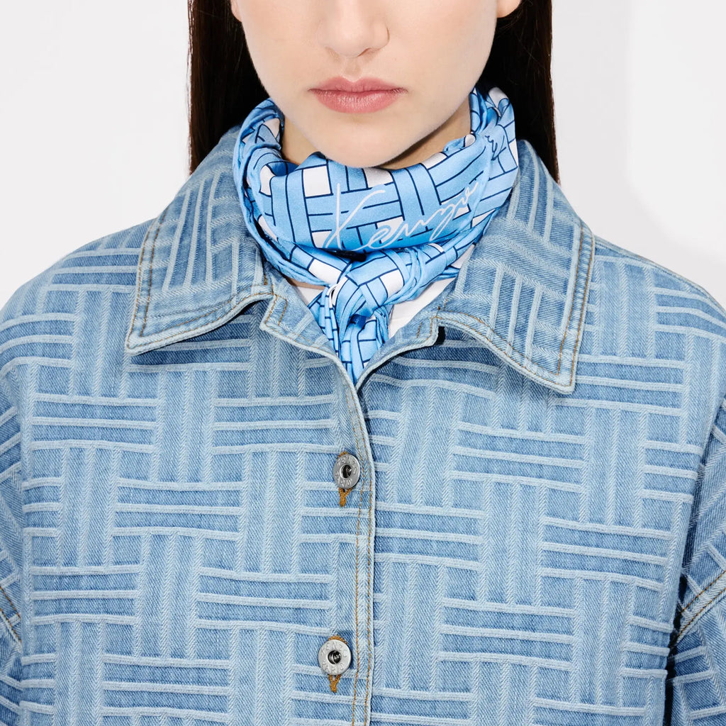 Kenzo Shirt Weave Denim Blue