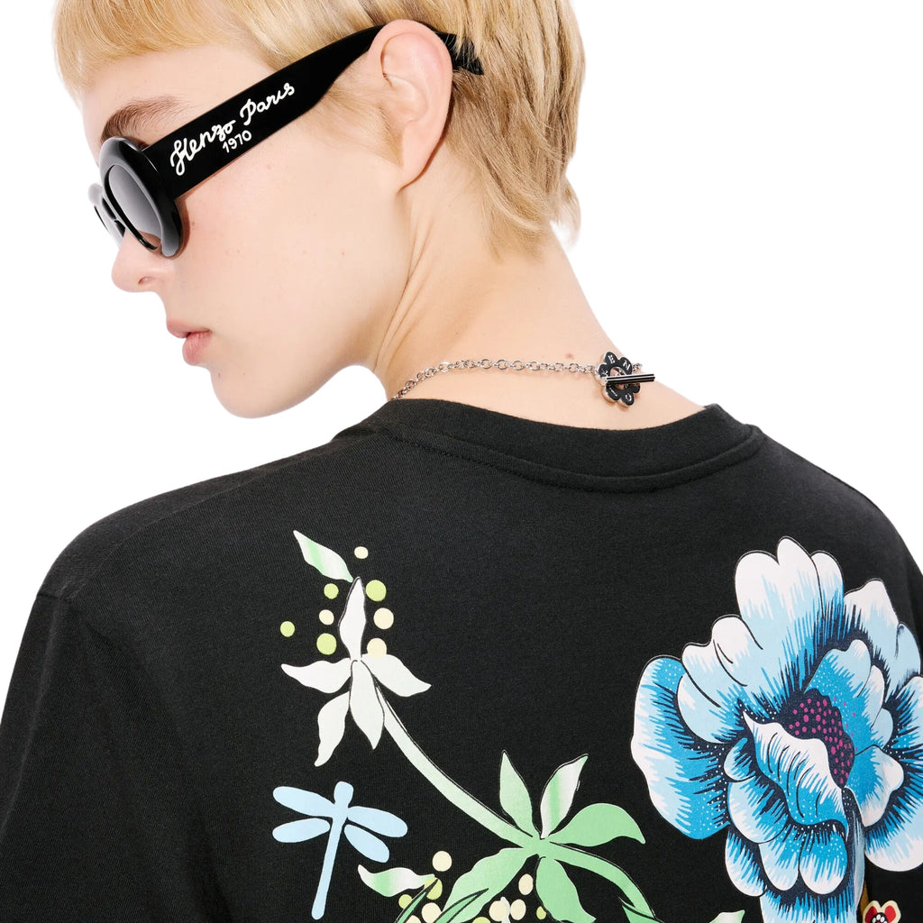 Kenzo Dress Flowers Black