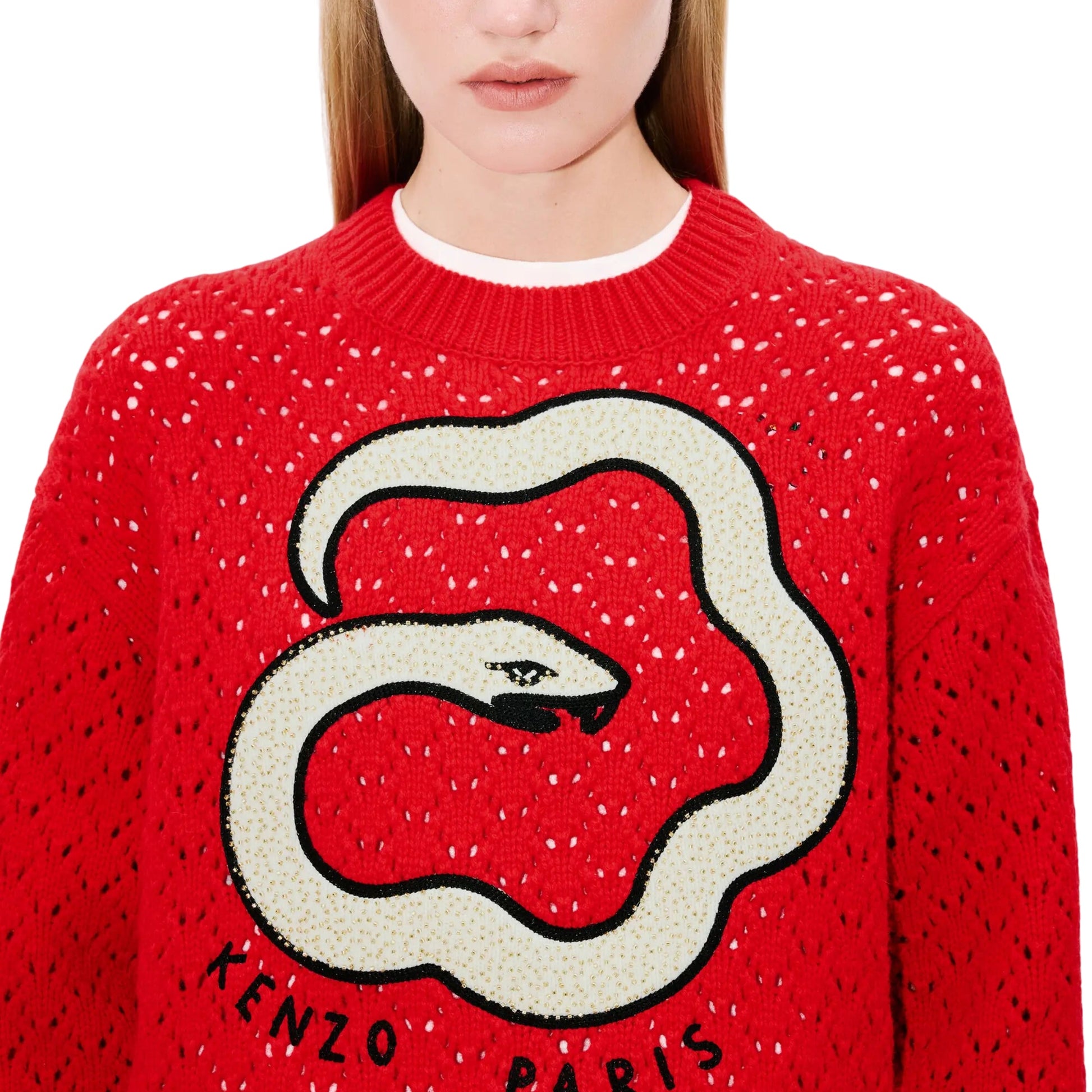 Kenzo Sweater Snake Red