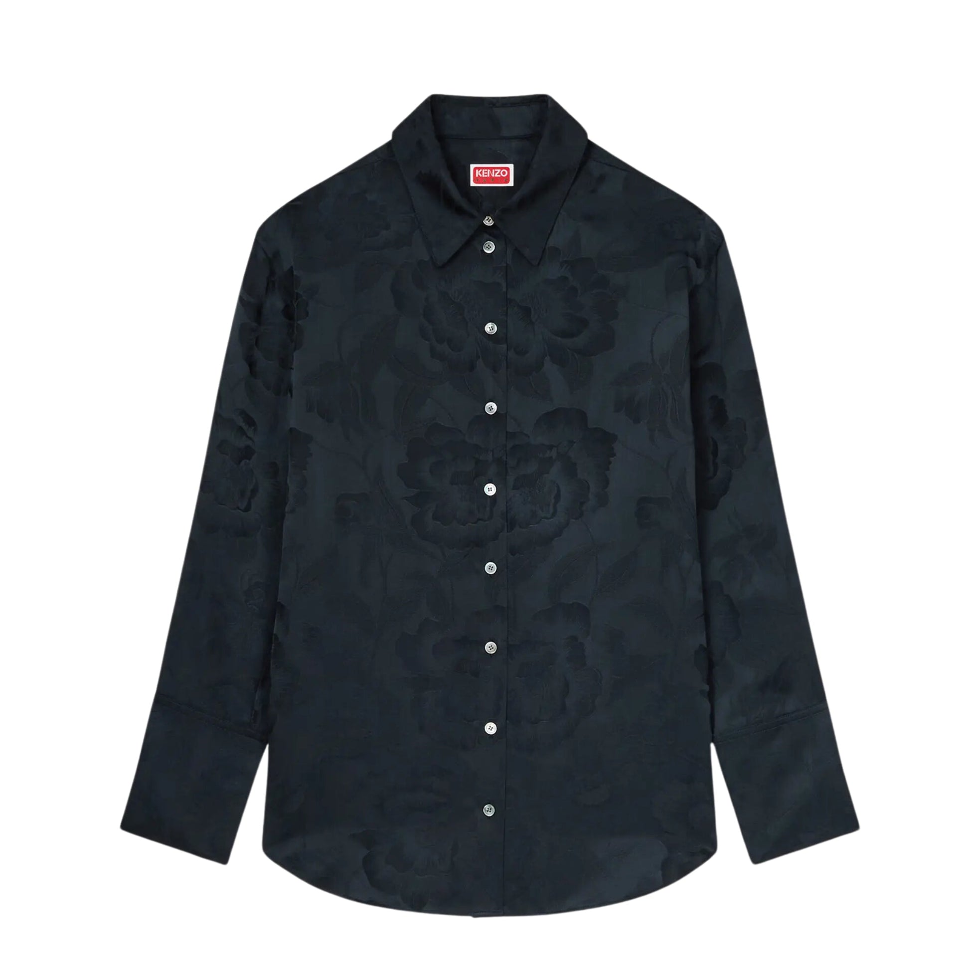 Kenzo Shirt Allover Print Black