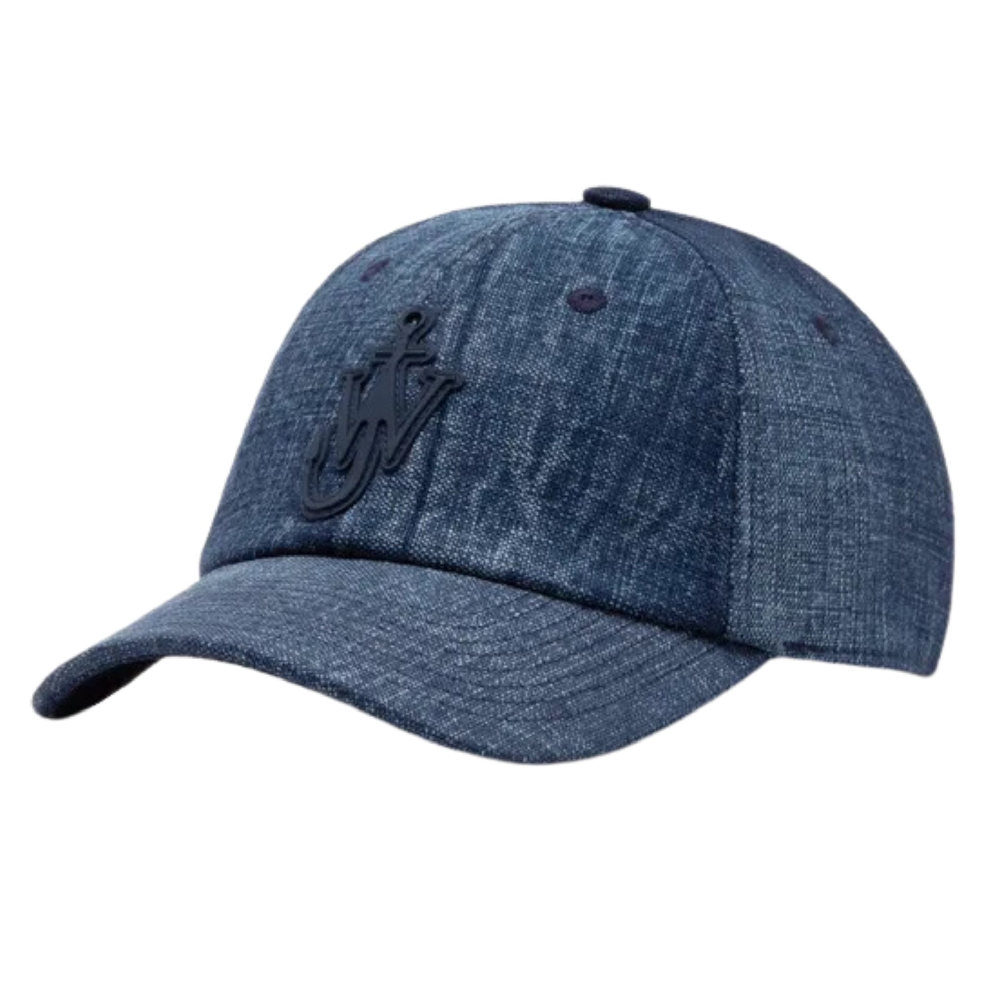 Jw Anderson Cap Denim Logo Blue