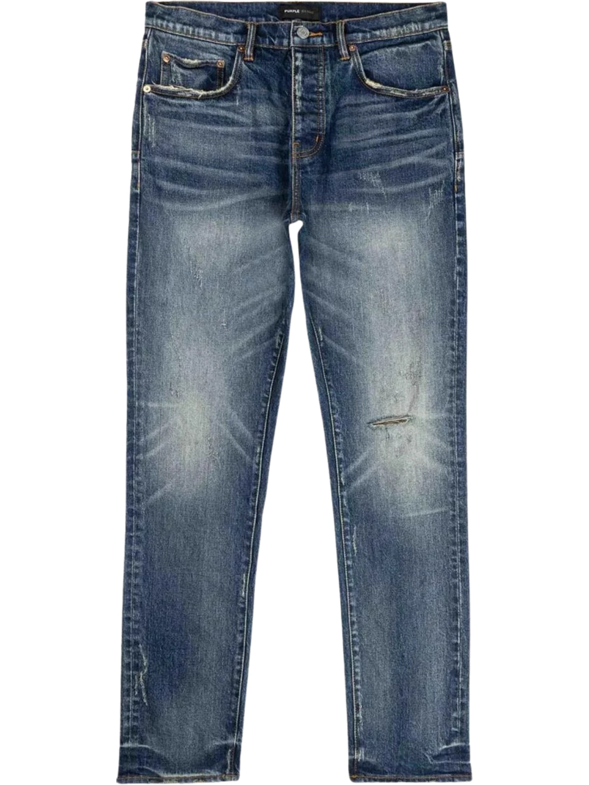 Purple Jeans 1 Year Fade Flare Dark Indigo