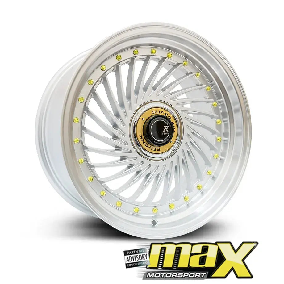 17 Inch Mag Wheel - MX1213-Q SevenK Twist Wheel (4x100 / 4x108 PCD)
