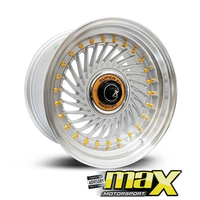 15 Inch Mag Wheel - MX1213-F SevenK Twist Wheel (4x100 / 4x108 PCD)