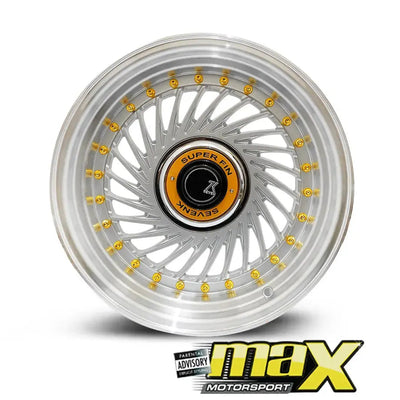 15 Inch Mag Wheel - MX1213-F SevenK Twist Wheel (4x100 / 4x108 PCD)