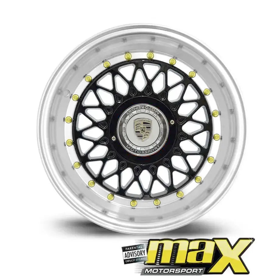 15 Inch Mag Wheel - MX666 Posch Mesh Style Wheel (4x100 / 4x114.3 PCD)
