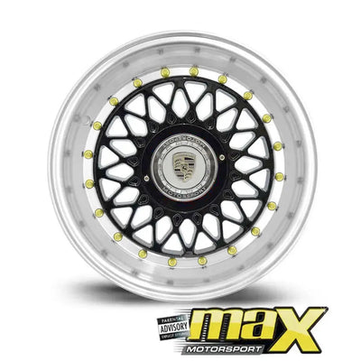 15 Inch Mag Wheel - MX666 Posch Mesh Style Wheel (4x100 / 4x114.3 PCD)