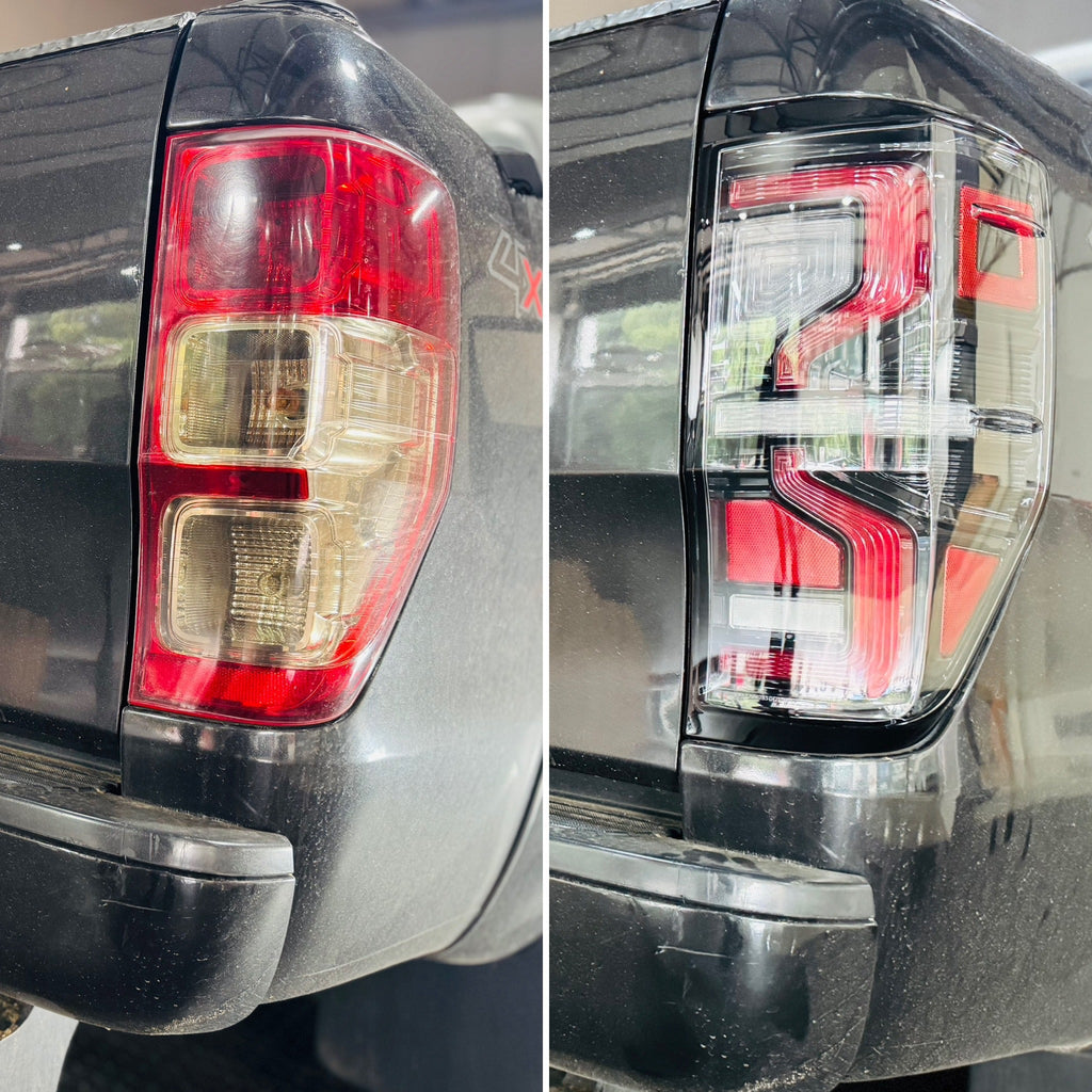 VLAND Full LED Tail Lights For Ford Ranger (T6) 2012-2018 BLACK