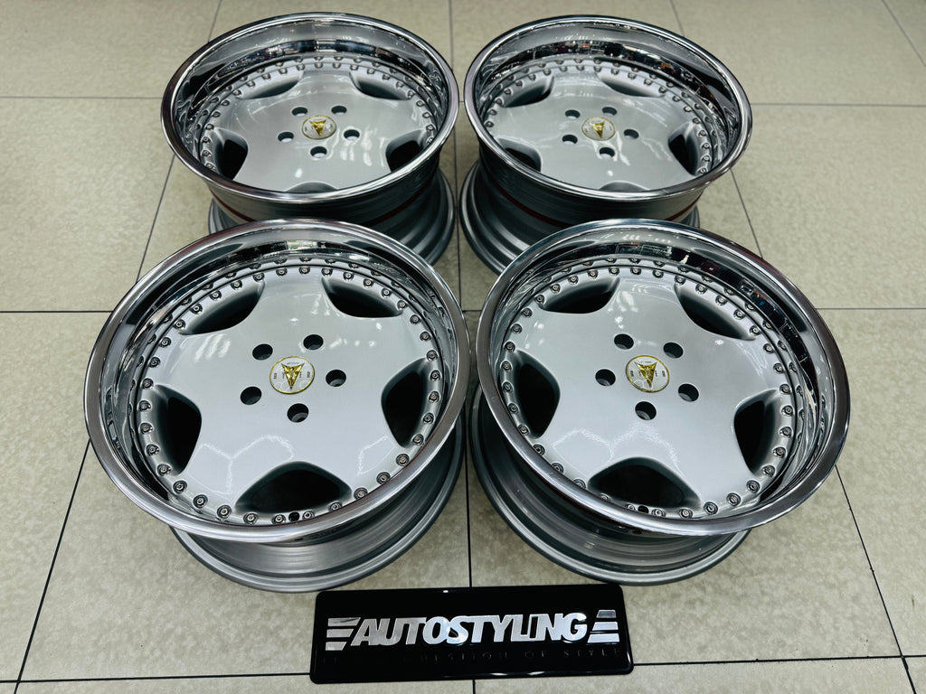 18” WORK RYVER 3 pce split wheels 5x120  pcd