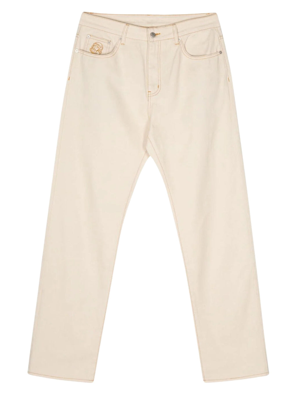 Billionaire Boys Club Jeans Diamond & Dollar Embroidered Ecru