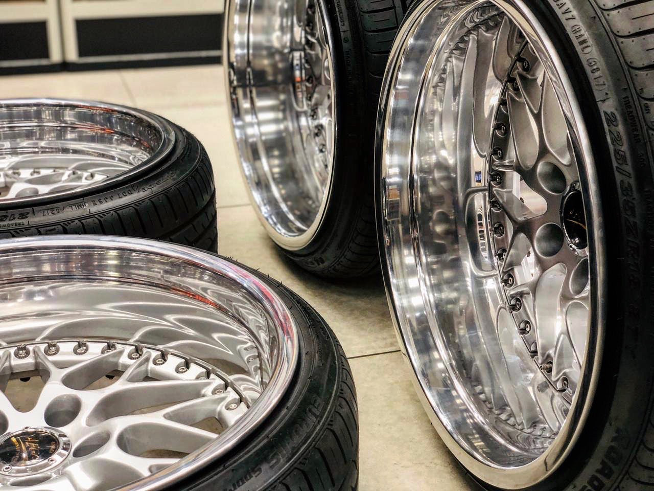 18” 3pce ENKEI AEGIS SPLIT JDM WHEELS 5/114