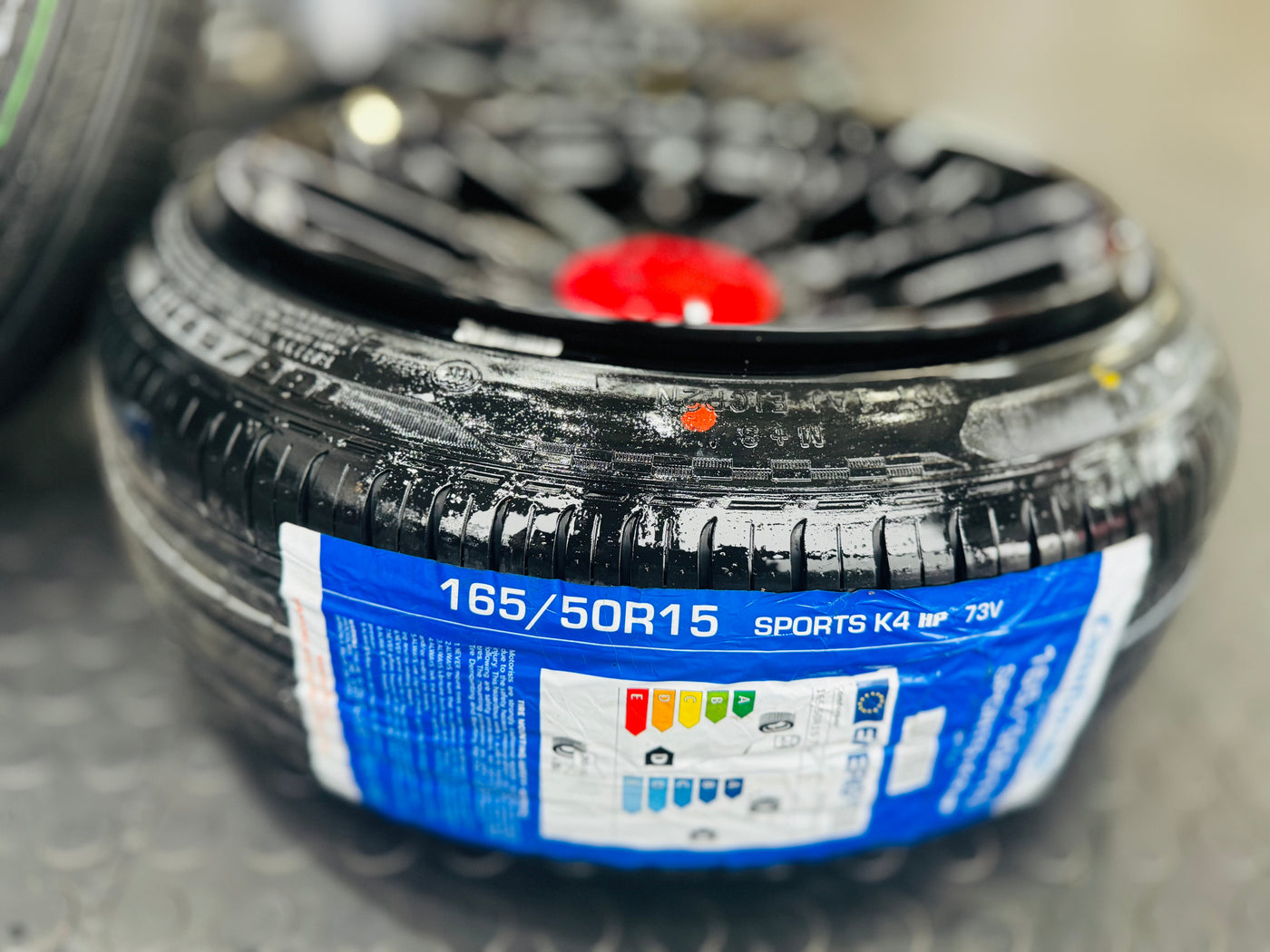 RIM & TYRE COMBO DEAL 15” RSE 4/100 & 4/114 + 165/50/15  COMFORSER TYRES  - BRAND NEW