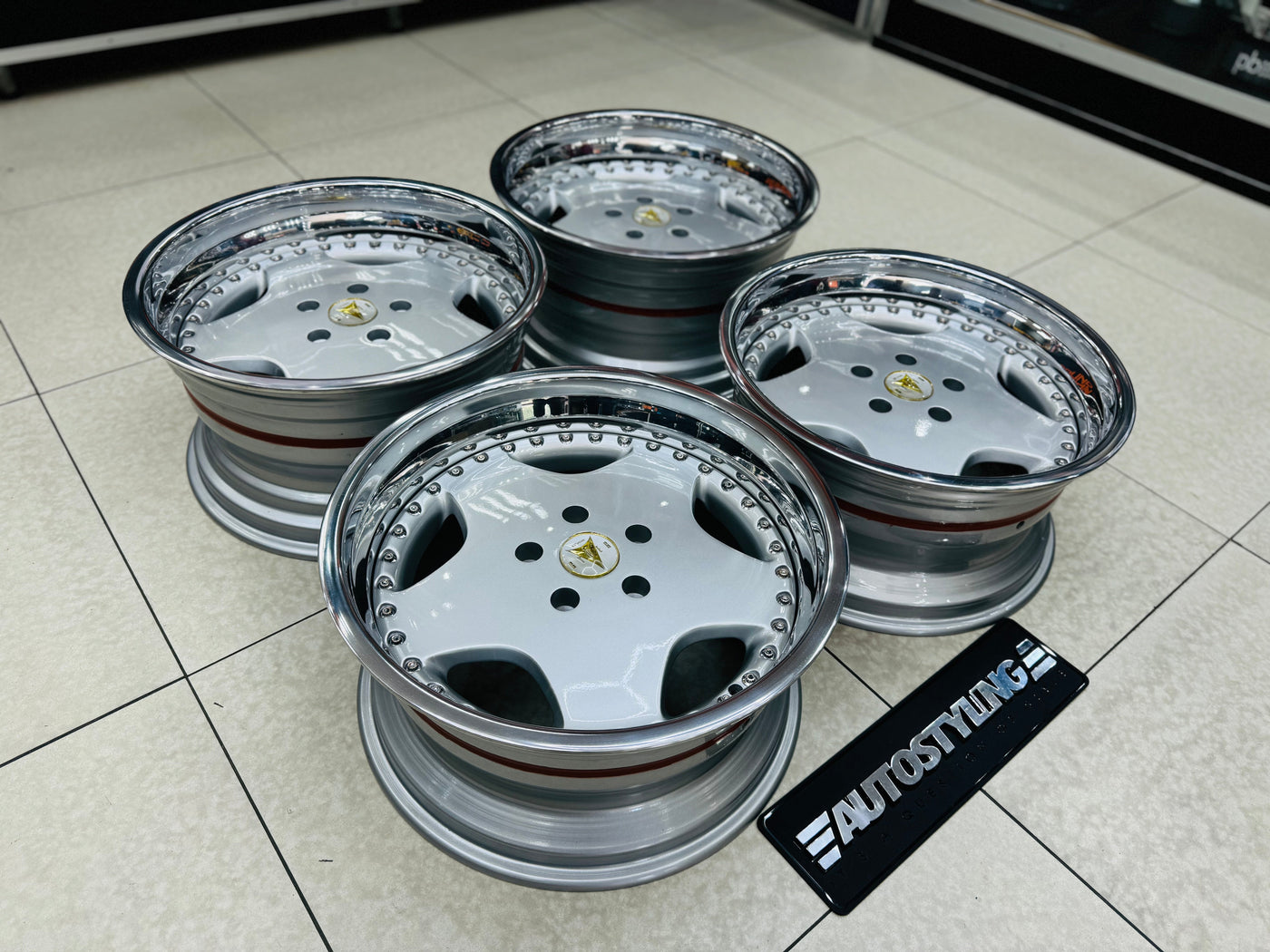 18” WORK RYVER 3 pce split wheels 5x120  pcd