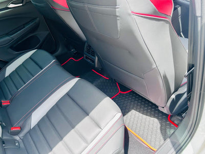 Suitable for VW GOLF 7/8  GTI RUBBER MATS BLACK AND RED