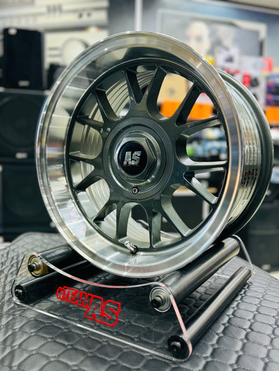 15” AS- 7562 4/100 4/114 gunmetal wheels