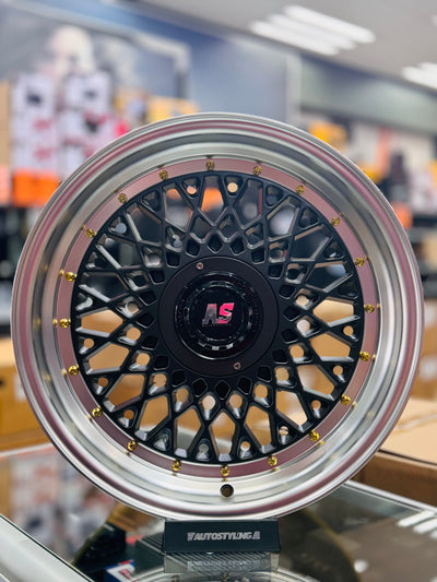 17'' AS- MOTORSPORT MESH 4/100 & 5/100 pcd SATIN GUNMETAL