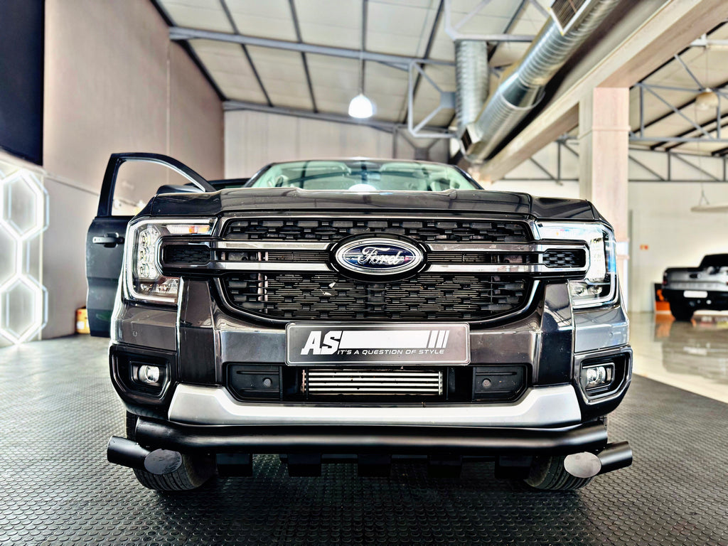 FORD RANGER NEXT GEN 2023 BUMPER GUARD / NUDGE BAR / STYLING BAR 1 PIECE BLACK FITS ALL NEW GENERATION FORD RANGERS