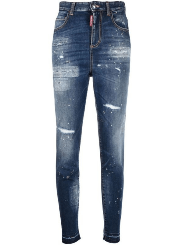 Dsquared2 Jean Ripped Blue