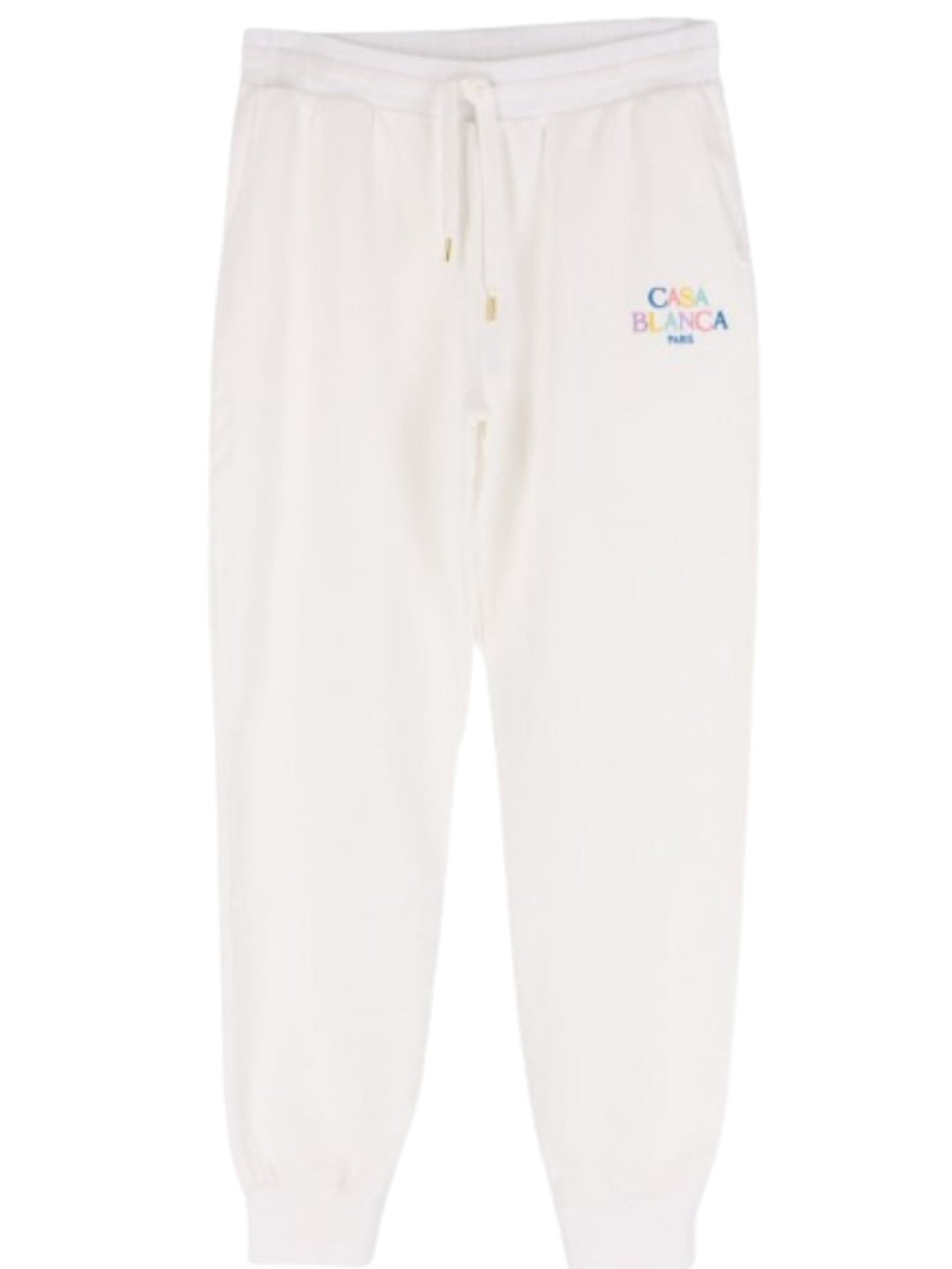 Casablanca Track Pants Embroidered Stacked Logo White