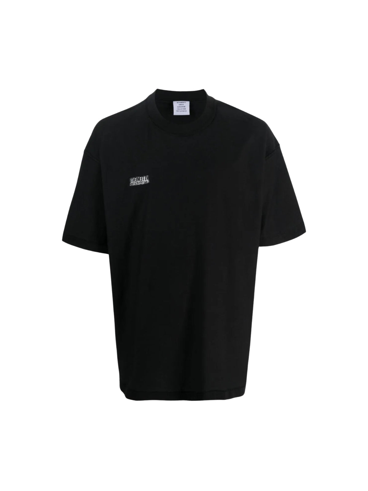 Vetements T-Shirt Inside Out Label Black