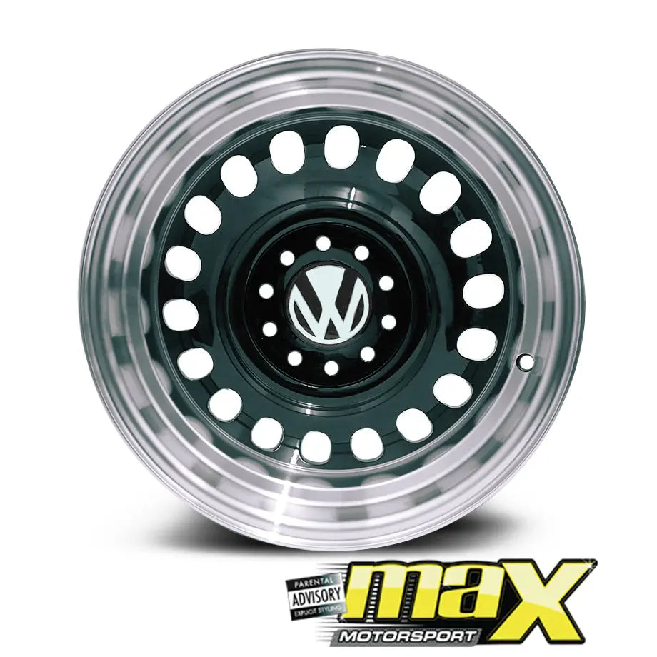 15 Inch Mag Wheel - MX5033-B Transporter Old Skool Style Wheels (4x100/5x100 PCD)